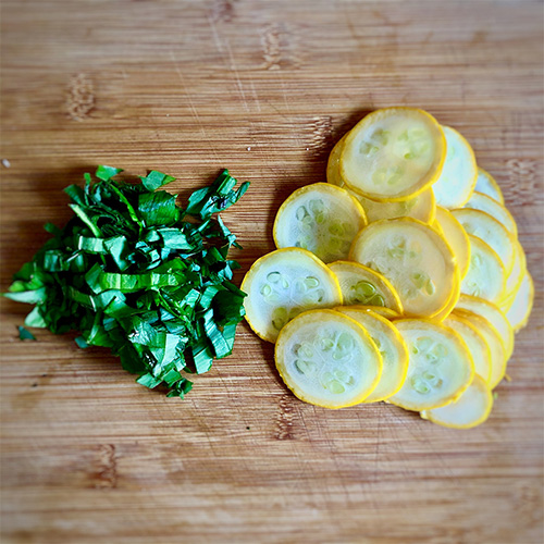 Frühlings Quiche Belag