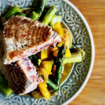 Thunfischfilet auf Wok-Gemüse sweetchili