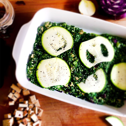Spinatlasagne Zucchini