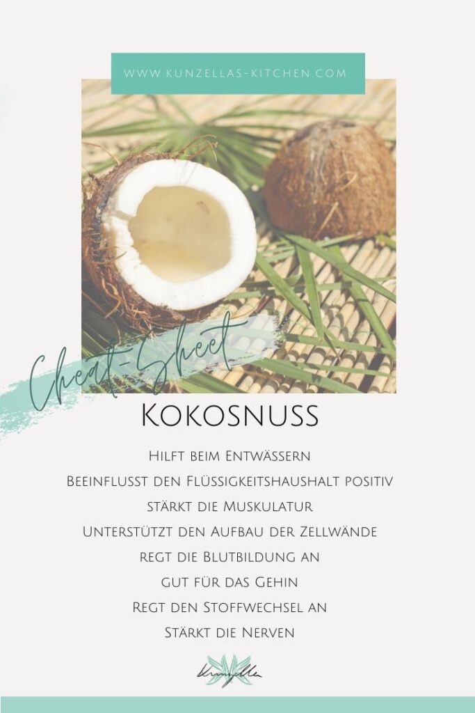 Warenkunde Spickzettel Kokos Kokosnuss