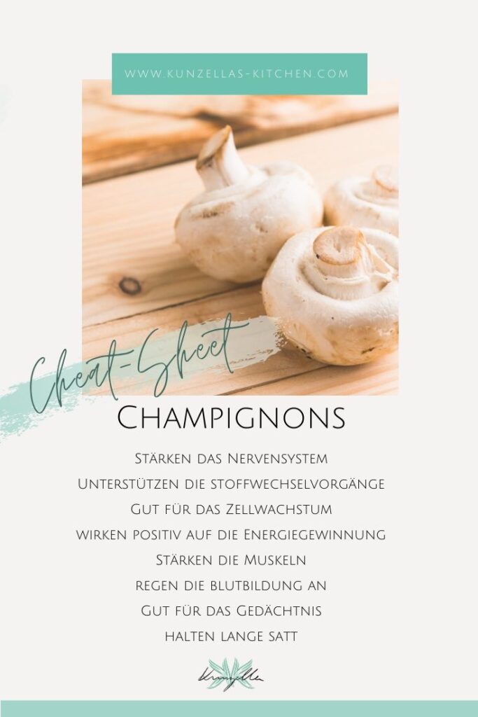 Spickzettel Warenkunde Champignons
