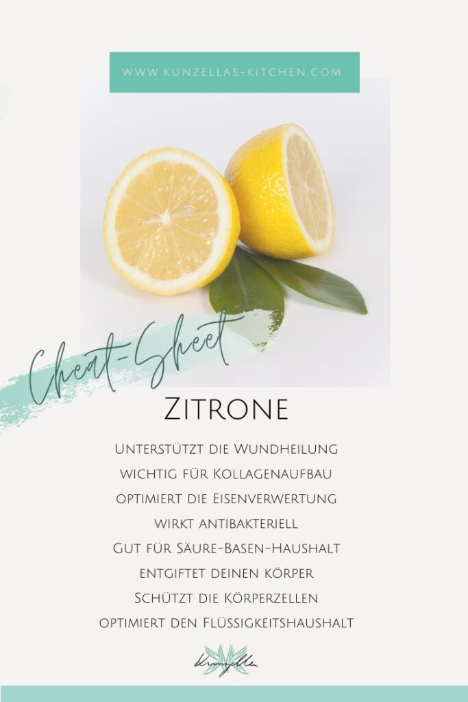 Warenkunde Spickzettel Zitrone