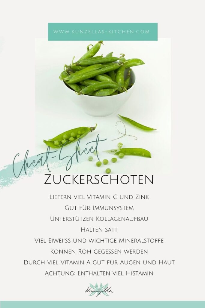 Warenkunde Spickzettel Zuckerschote
