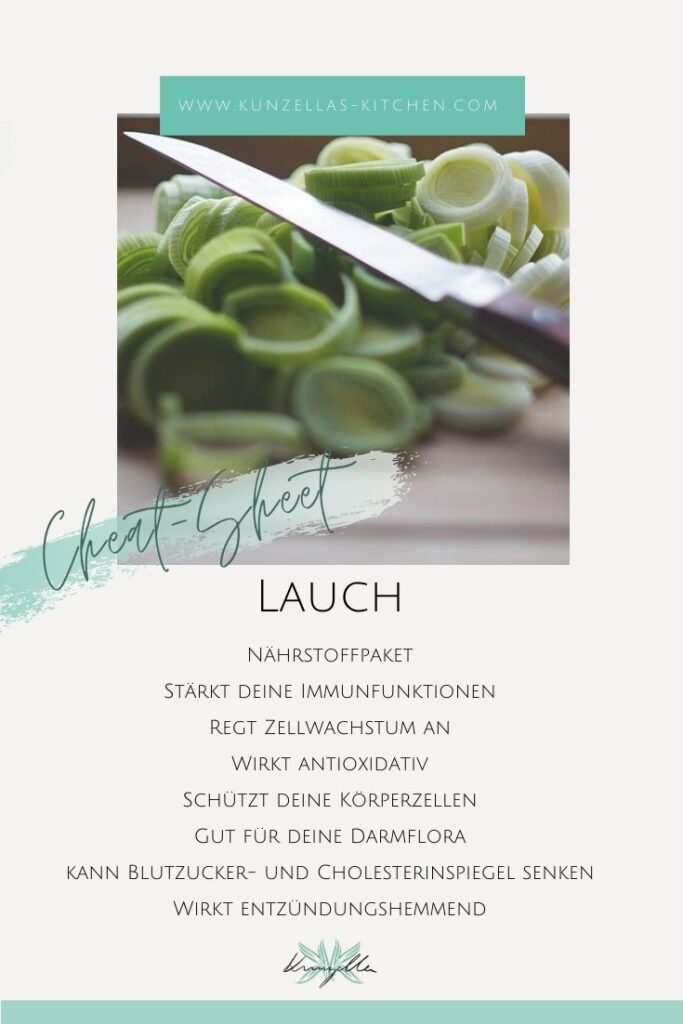 Warenkunde Spickzettel Lauch