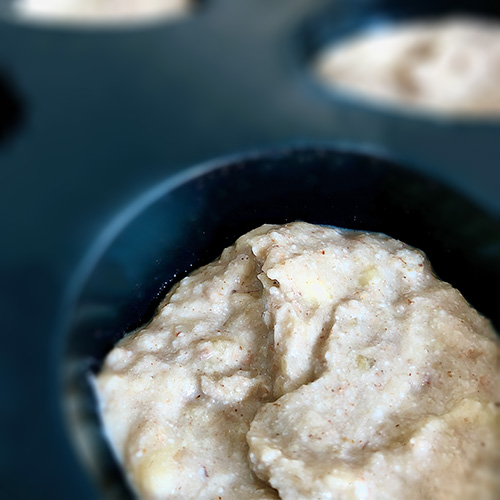 Rezept Schneller Fr&uuml;hst&uuml;ckskuchen  Teig in F&ouml;rmchen