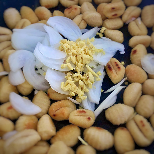 Rezept one Pot Gnocchi Bowl Ingwer