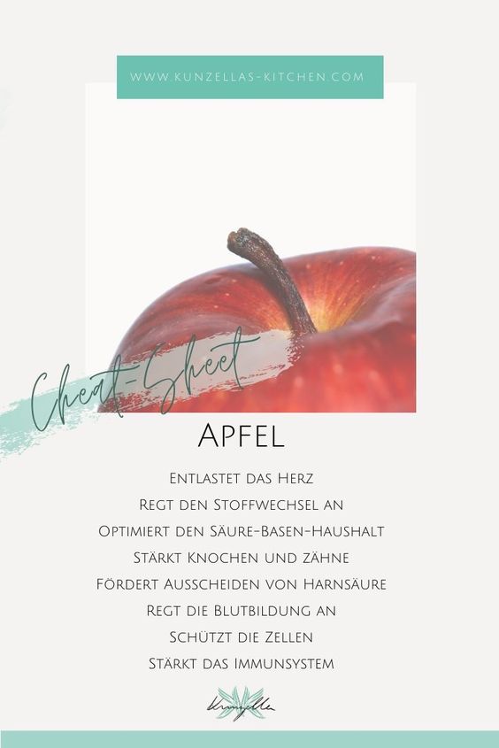 Spickzettel Warenkunde Apfel