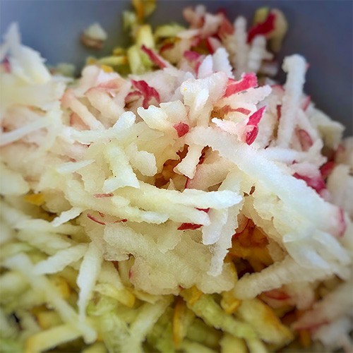 Rezept Zoats Cake Bowl - Apfel und Zucchubu