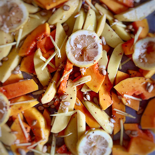 Rezept Ingwer-Kürbis vom Blech -Blech