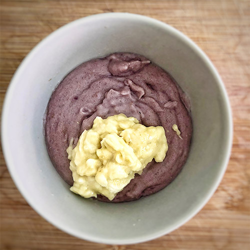 Rezept Yamswurzel Brei - Grießbrei mit Banane