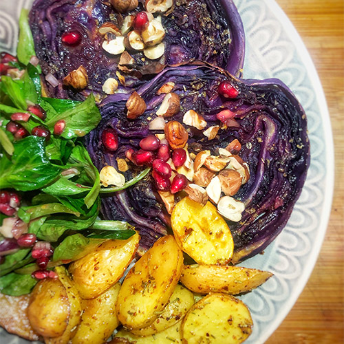 Rezept Rotkohl Schnitzel -