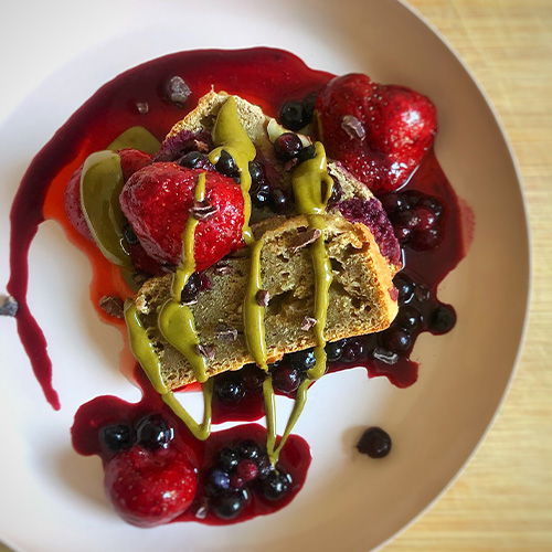 Veganes Bananenbrot Serviervorschlag 2