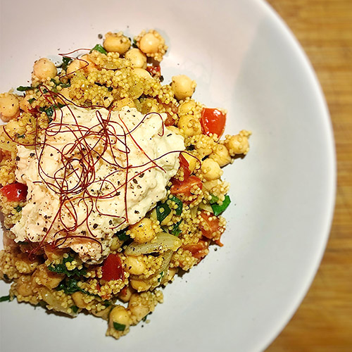 One Pot Kichererbsen bowl Tabouleh