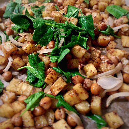 Rezept Orientalisches Blech Spinat