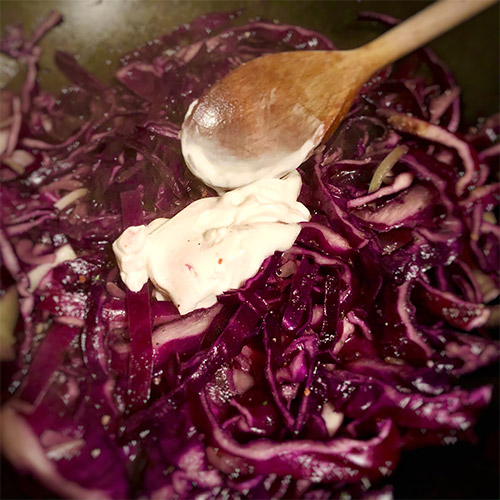 Rezept Rotkohl Lasagne - Frischecrema