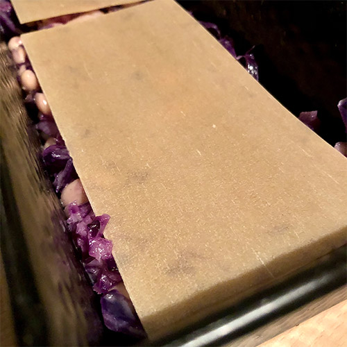 Rotkohl Lasagne - zweite Schicht