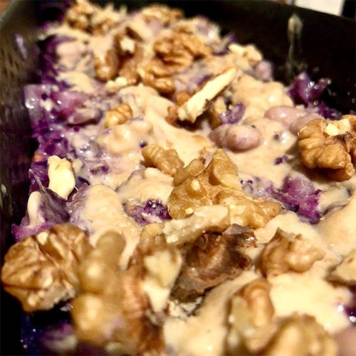 Rotkohl Lasagne - Topping
