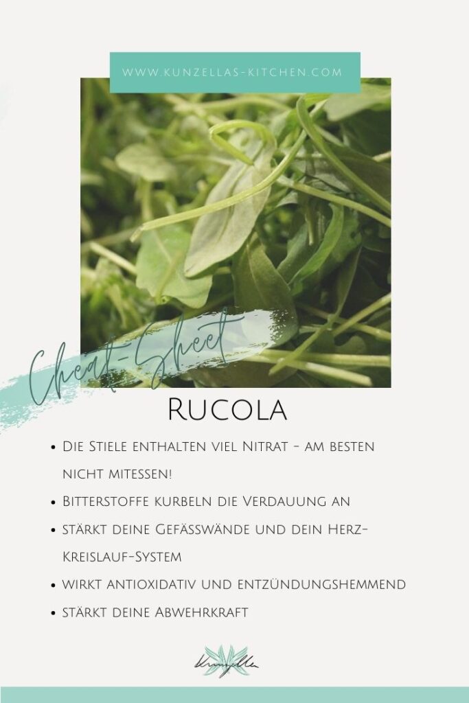 Warenkunde Spickzettel Rucola